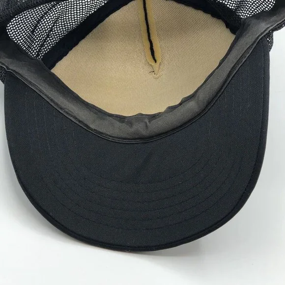 Vintage Kenwood Audio Equipement Foam Mesh Snapback Trucker Hat Black Cap - Picture 8 of 9